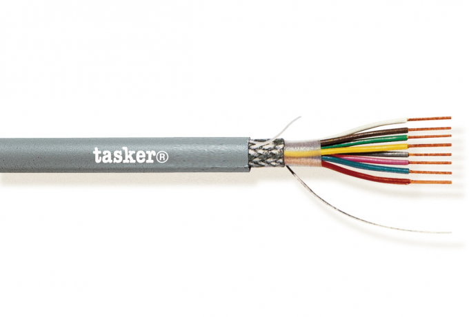 TASKER - C214 LiYCY KAAPELI 7x0,25 mm2 -  PVC 100 m KELA - HARMAA