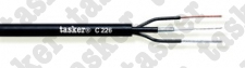 TASKER C226 - MINIKOAKS 1x75ohm+2X0,50 MUSTA 100m