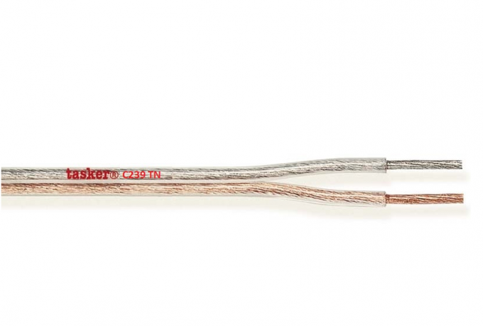 [C239TN] TASKER - C239TN KAIUTINKAAPELI 2x2,50 mm2 -  PVC 100 m KELA - KIRKAS