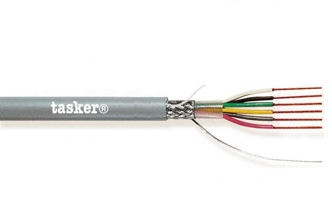 TASKER - C241 LiYCY KAAPELI 2x0,14 mm2 -  PVC 100 m KELA - HARMAA