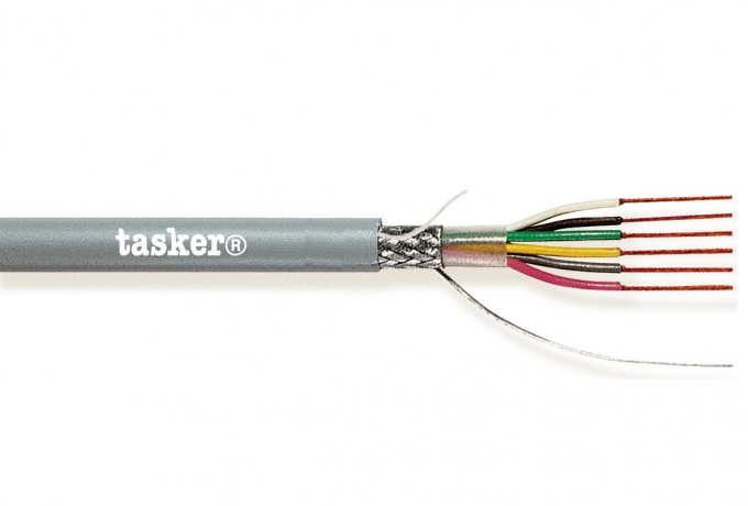 TASKER - C242 LiYCY KAAPELI 3x0,14 mm2 -  PVC 100 m KELA - HARMAA