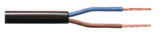 TASKER C261N - Kalustesähköjohto 2X0.75mm2 PVC H03VVH2-F Musta - 100m