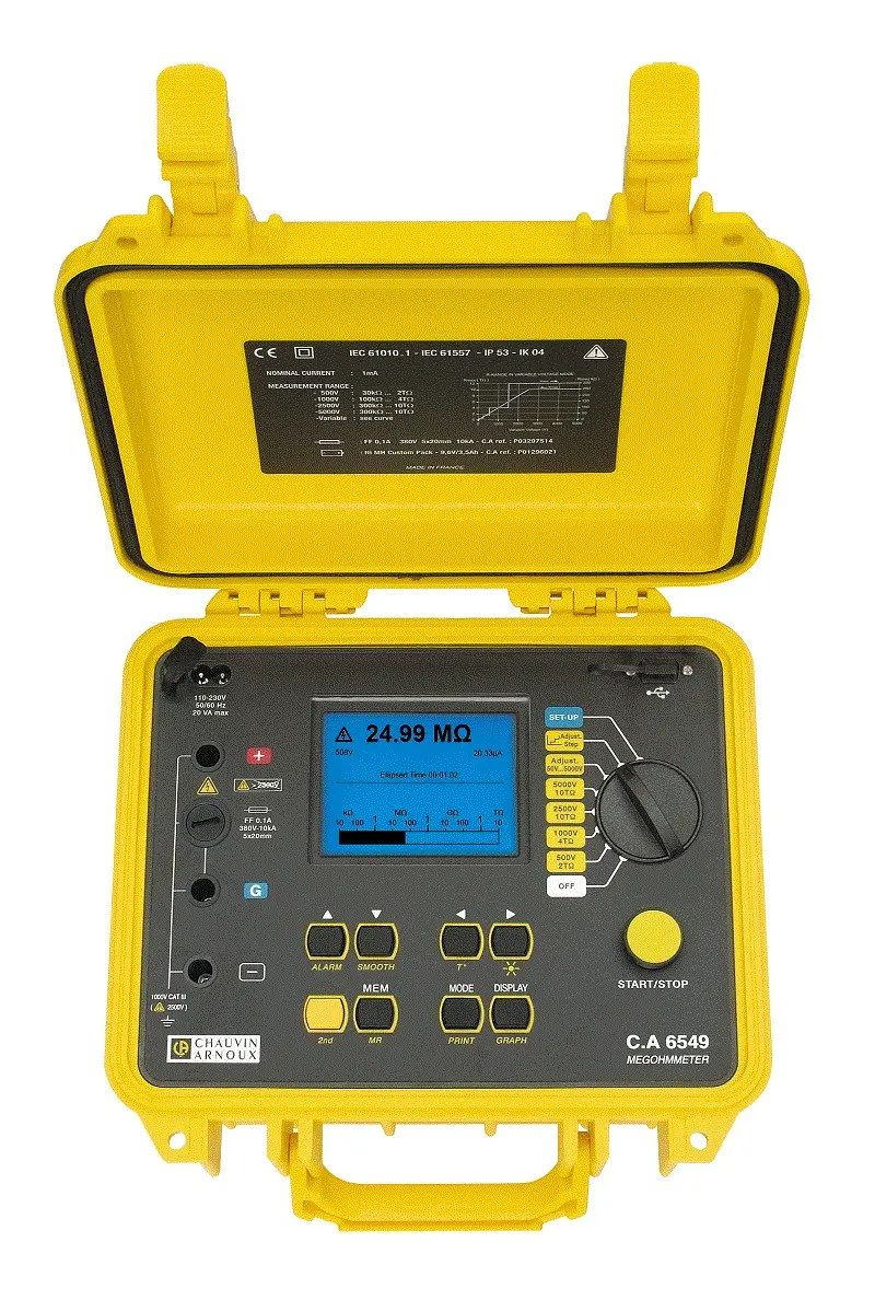 Chauvin-Arnoux CA 6549 - Eristysvastusmittari 5kV