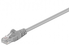 [68342] GOOBAY CAT5-100UTP - CAT5E Kaapeli 1m U/UTP - Harmaa