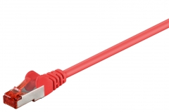 GOOBAY CAT6-025SSTP CAT6 KAAPELI 0.25m S/FTP (PiMF)- PUNAINEN