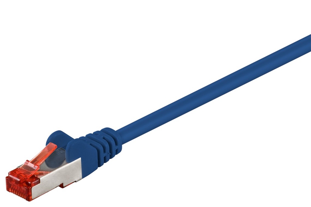 [93211] GOOBAY CAT6-025SSTP CAT6 KAAPELI 0.25m S/FTP (PiMF) - SININEN