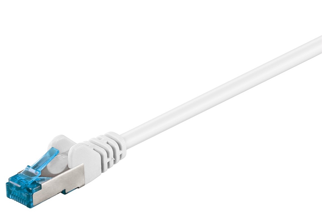 GOOBAY  CAT6A-025SSTP-VA CAT6A KAAPELI 0,25m, S/FTP (PiMF) LSZH - VALKOINEN