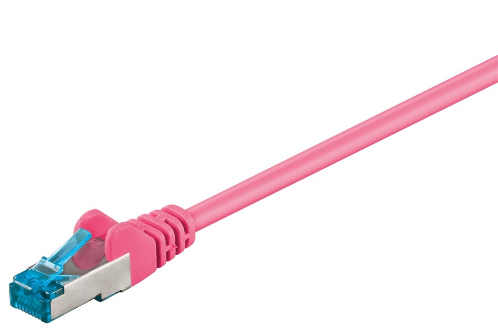 GOOBAY  CAT6A-050SSTP-MG CAT6A KAAPELI 0,5m, S/FTP (PiMF) LSZH - MAGENTA