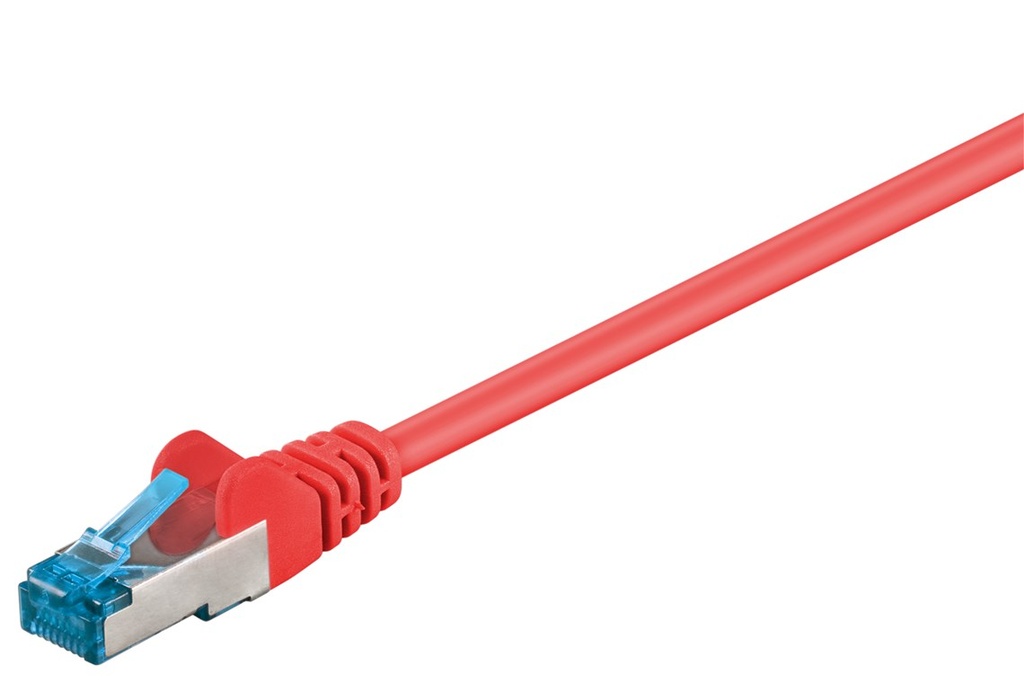 GOOBAY  CAT6A-050SSTP-PU CAT6A KAAPELI 0,5m, S/FTP (PiMF) LSZH - PUNAINEN