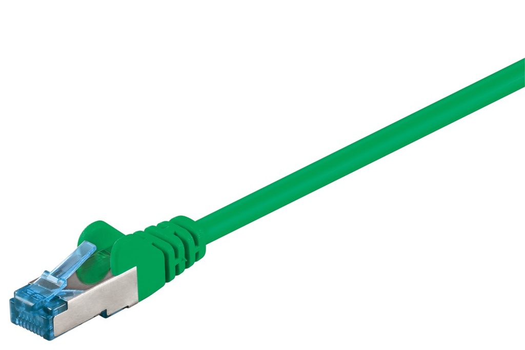 GOOBAY  CAT6A-150SSTP-VI CAT6A KAAPELI 1,5m, S/FTP (PiMF) LSZH - VIHREÄ