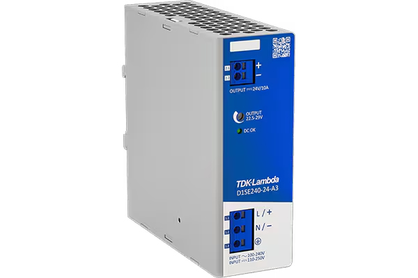 [D1SE240-24-A3] TDK-Lambda D1SE240-24-A3 - AC/DC Teholähde yksivaiheinen 85-264VAC 24VDC 10A 240W