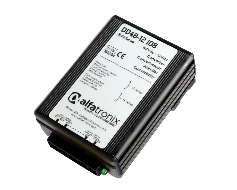 ALFATRONIX DD48-12 108 - DC/DC Muunnin 48/12V 9A 108W Ei Galvaanista Erotusta