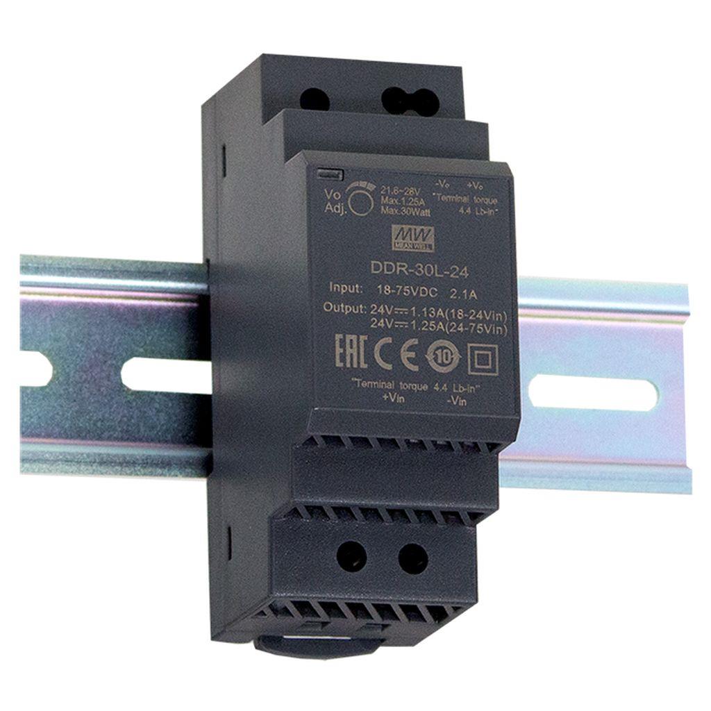 Meanwell DDR-30L-5 - DC-DC muunnin 18-75Vdc 5Vdc 6A