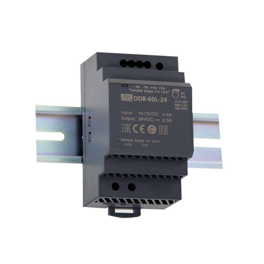 MEAN WELL DDR-60G-24 - DC/DC Muunnin 9-36V 60W 24V 2.5A