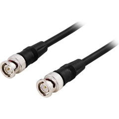 [DEL-245] DEL-245 - BNC Koaksiaalikaapeli 5m RG59 2 x BNC Uros 75 Ohm - Musta