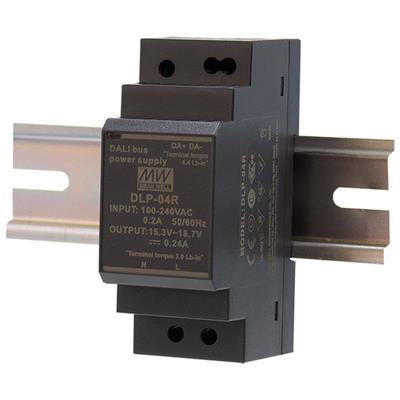 [DLP-04R] MEAN WELL DLP-04R - DIN Kisko DALI Virtalähde 18.7V 0.24A 4W