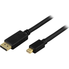 DP-1121 - DisplayPort - Mini DisplayPort Monitorikaapeli 2m 20-pin uros-uros - Musta