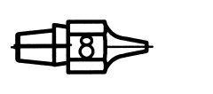 WELLER DX118 - IMUKÄRKI 0.7/1.5mm