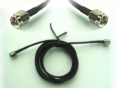 Koaksiaalikaapeli SMA RG174 50ohm - Uros / Uros 1,0m - Hus-Tsan EC290871-3