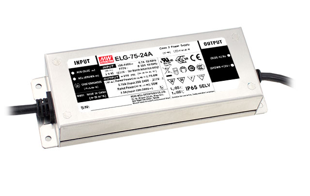 [ELG-75-24] MEAN WELL ELG-75-24 - LED Virtalähde 75W 24V 3.15A