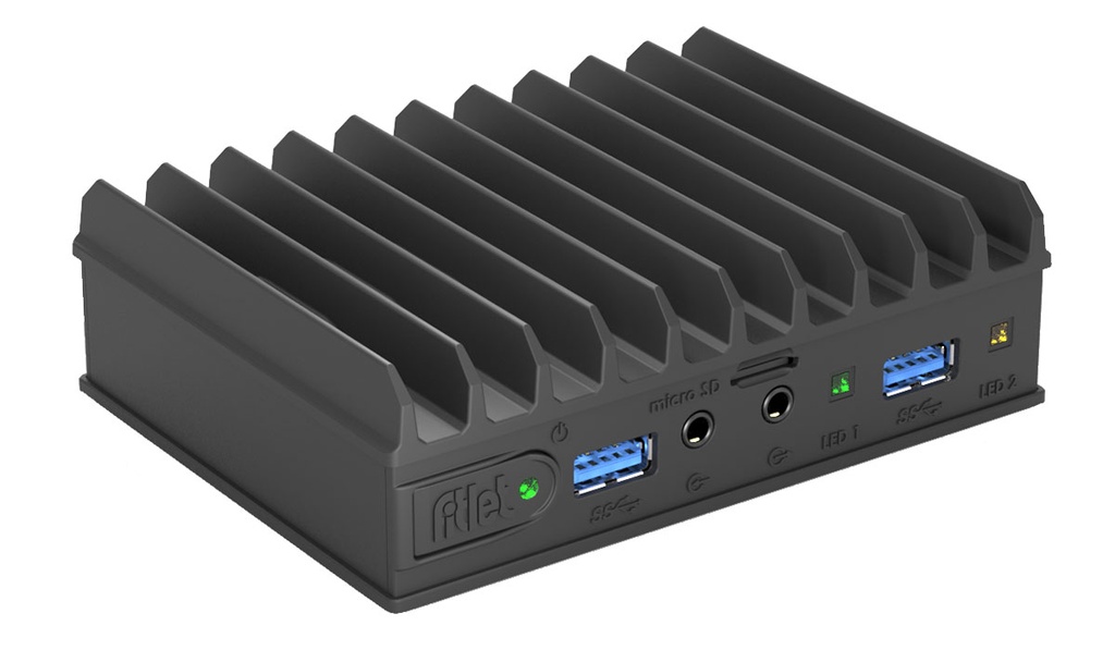 COMPULAB FITLET2-CJ3455-D8-M120S-XL-P36 - Teollisuustietokone Intel Celeron J3455, RAM 8 Gt, 120 Gt SSD, 2 x USB3, 2 x USB2, RS232, käyttöjännite 9-36V