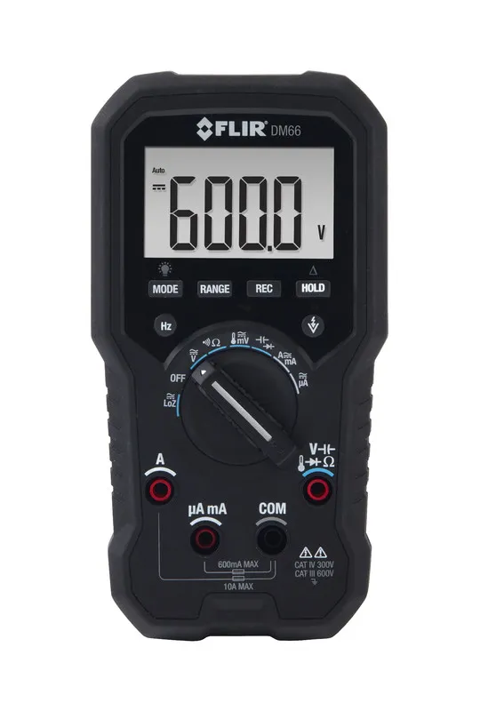 [DM66] FLIR DM66 Sähkö- ja kenttähuolto TRMS Digitaalinen yleismittari, VFD-tila