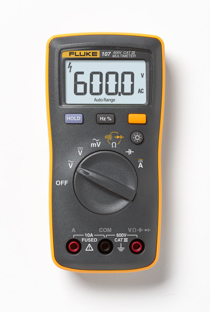 [FLUKE-107/EUR] FLUKE 107 - Taskukokoinen digitaalinen yleismittari - Keskiarvomittari (Ei TrueRMS)