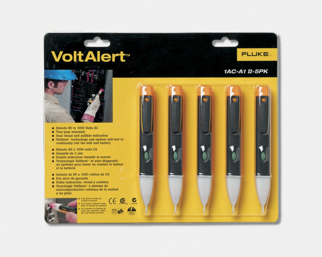 [FLK-1AC-E1-II-5PK] FLUKE 1AC-II-5PK - VOLTALERT-KOETIN 5KPL/PKT 200-1000V