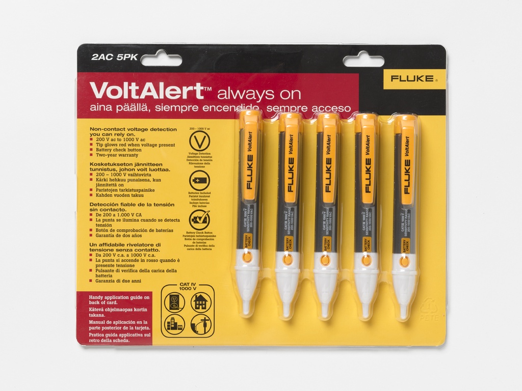 [FLK2AC/200-1000V5L] FLUKE 2AC-5PAK - FLUKE2AC VOLTALERT-KOETIN 5KPL PKT