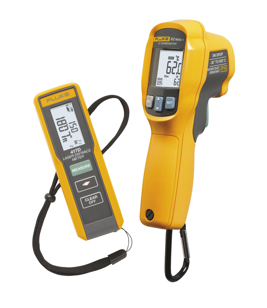 Fluke 417D -lasermittari / 62 MAX+ -infrapunalämpömittaripaketti