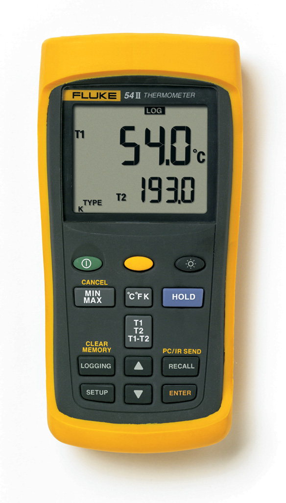 FLUKE 54-2B - 2-kanavainen lämpömittari