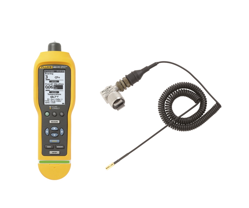 FLUKE 805 FC Värähtelymittari + 805 ES anturi