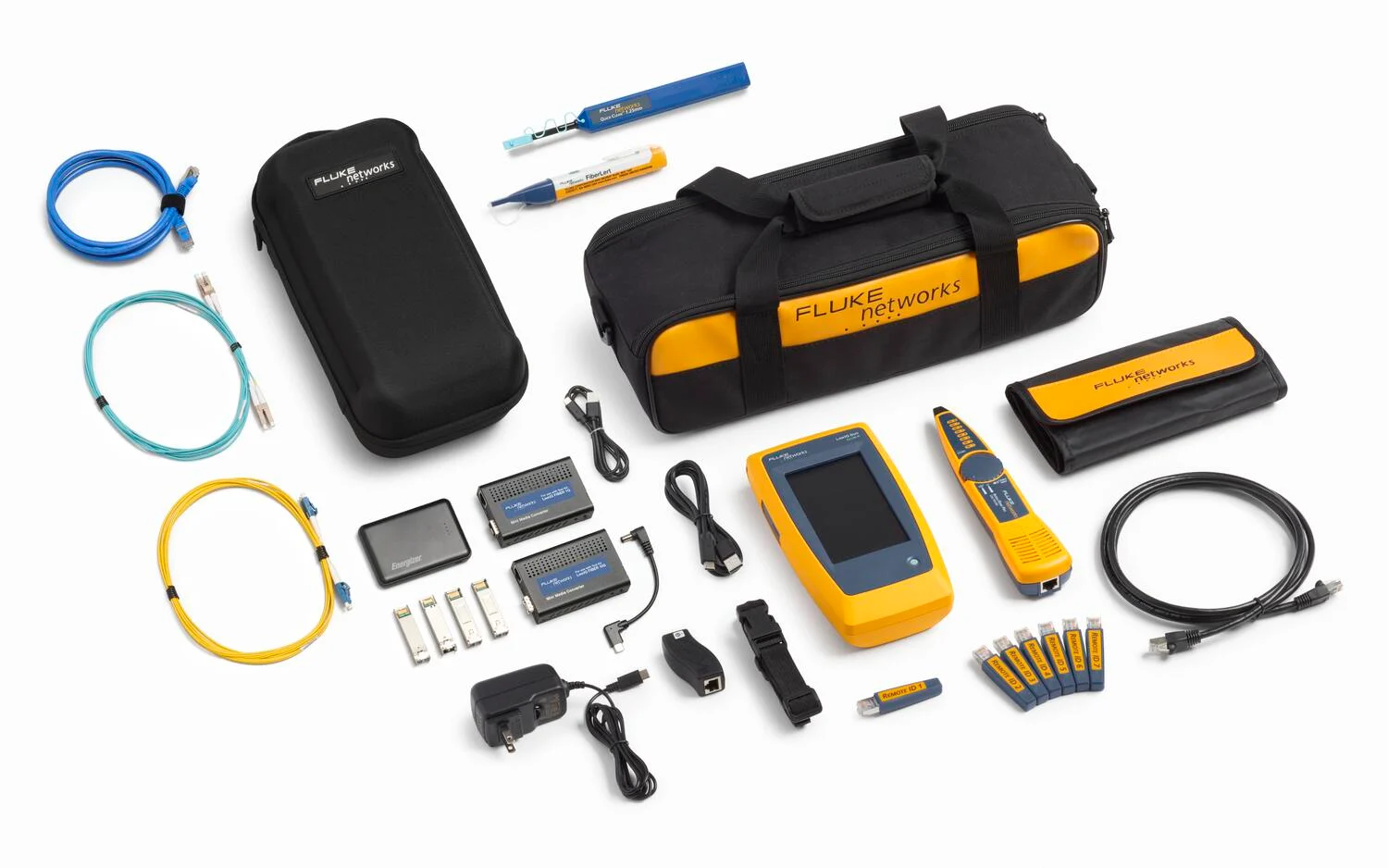 Fluke Networks LIQ-DUO-KIT-FMC - LinkIQ 200 DUO -sarja & valokuitumuuntosarja 1G/10G