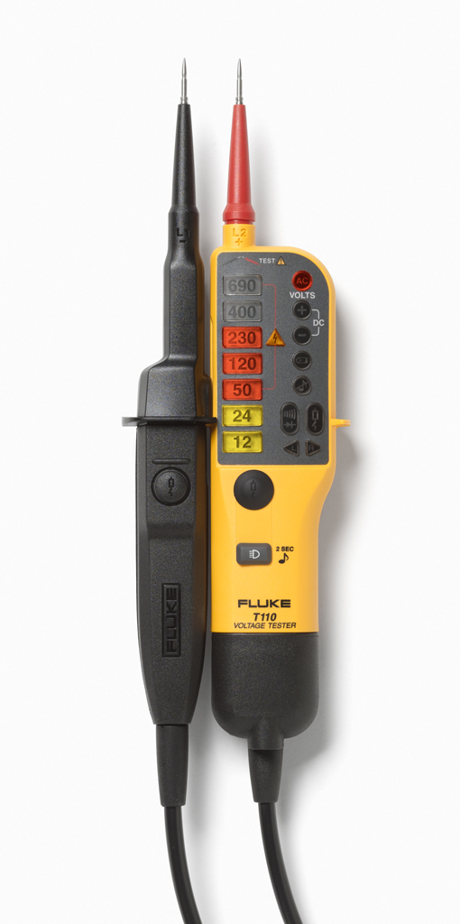 FLUKE T110 - JÄNNITE/JATKUVUUSTESTERI LED