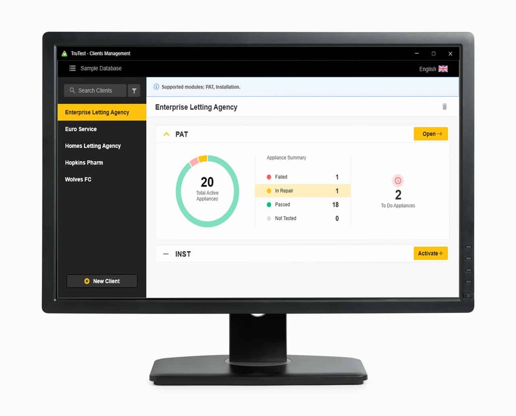 Fluke TruTest -ohjelmiston lisenssikoodi – Lite