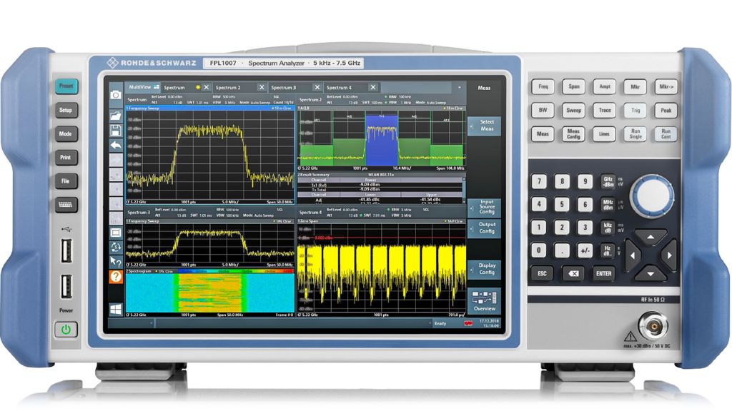 [1304.0004P62] ROHDE & SCHWARZ FPL-EMI7 - FPL1007 Spektrianalysaattori 5kHz...7.5GHz