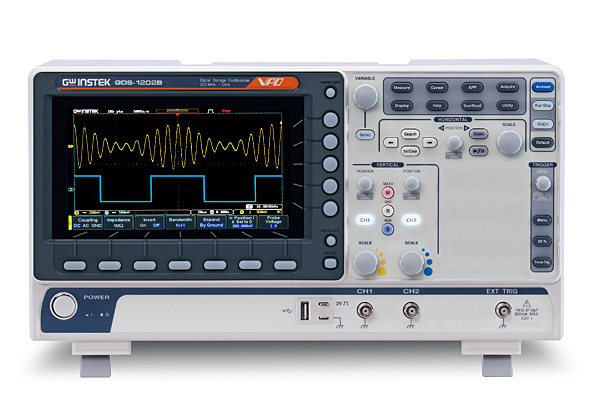 [01DS122B10GT] GW INSTEK GDS-1202B - Oskilloskooppi 2-kanavainen 200MHz 1GSPS