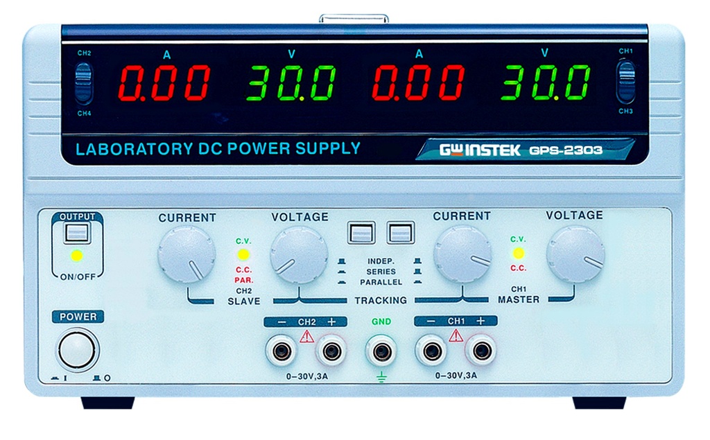 GW INSTEK GPS-2303 - DC Teholähde 2-kanavainen 180W 30/60V 3/6A