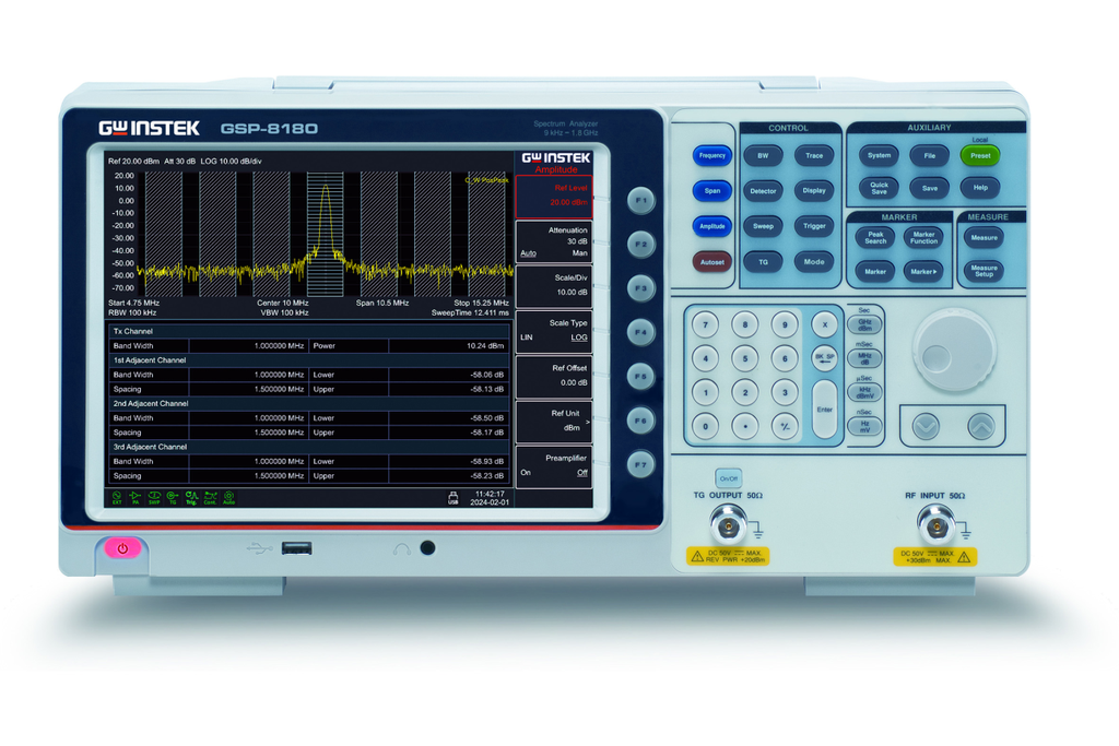 GW INSTEK GSP-8180TG - Spektrianalysaattori 1.8GHz Tracking Generator