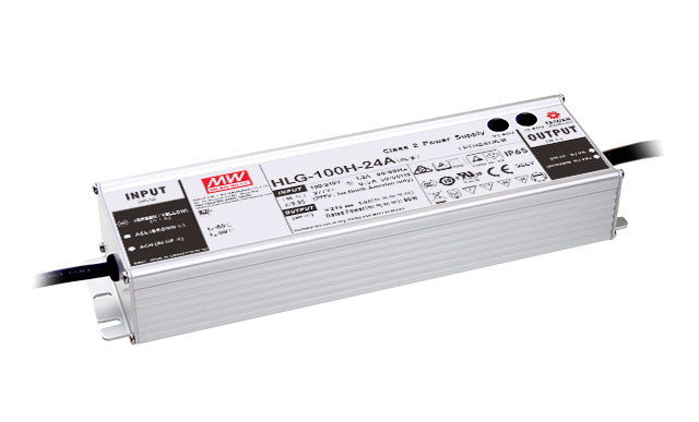 [HLG-100H-24A] MEAN WELL HLG-100H-24A - Himmennettävä (potikka) LED Virtalähde 96W 24V 4A