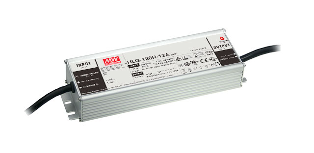 MEAN WELL HLG-120H-24B - Himmennettävä (3:1) LED Virtalähde 120W 24V 5A