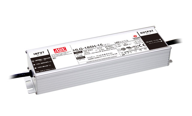 [HLG-185H-36A] MEAN WELL HLG-185H-36A - Himmennettävä (potikka) LED Virtalähde 185W 36V 5.2A