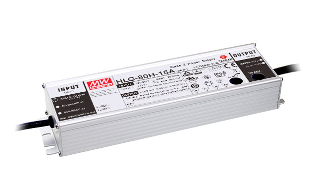 [HLG-80H-24B] MEAN WELL HLG-80H-24B - Himmennettävä (3:1) LED Virtalähde 80W 24V 3.4A