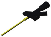 [975106100] HIRSCHMANN KLEPS 1600 - Mittauspuristin 2mm Banaaniliittimelle 3A 1000V ac/dc - Musta