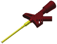 [975106101] HIRSCHMANN KLEPS 1600 - Mittauspuristin 2mm Banaaniliittimelle 3A 1000V ac/dc - Punainen