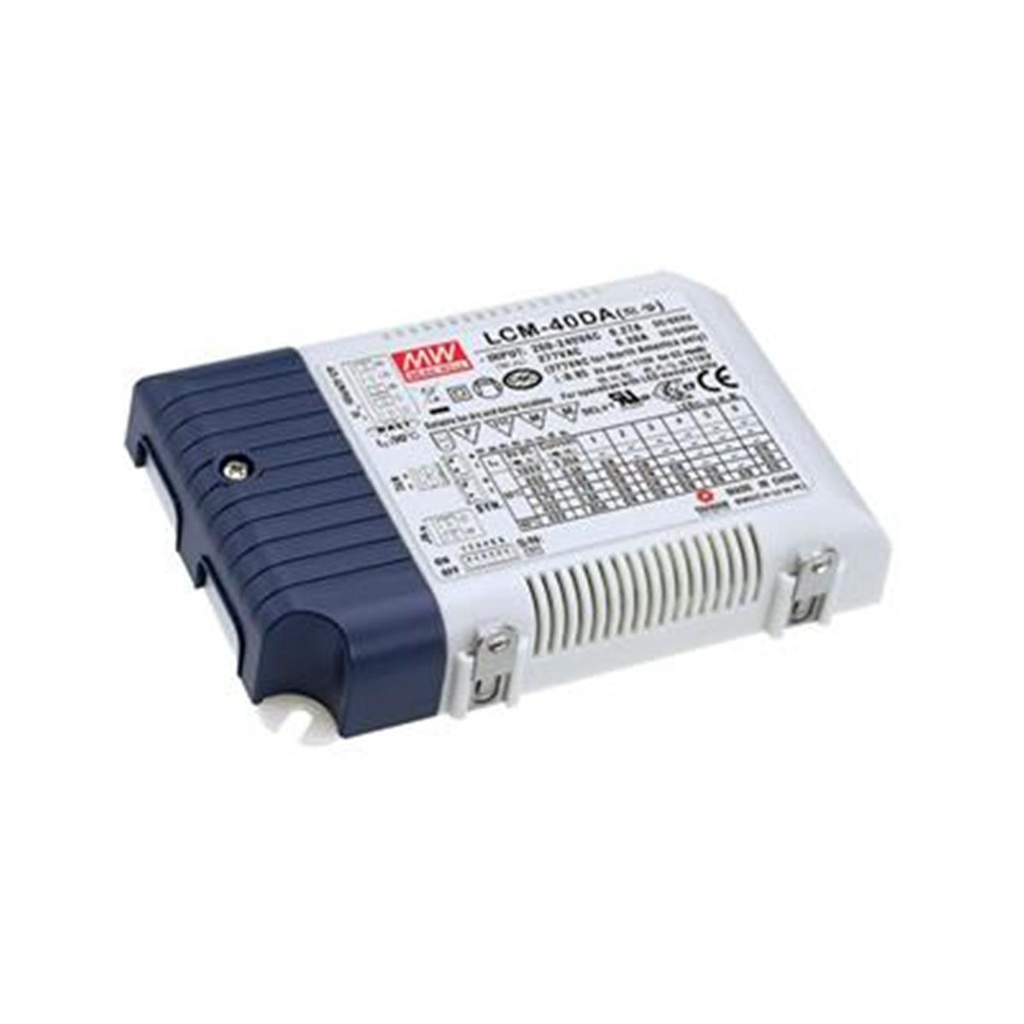 Mean Well LCM-40DA2 Led teholähde CC 40W IP20 push dim