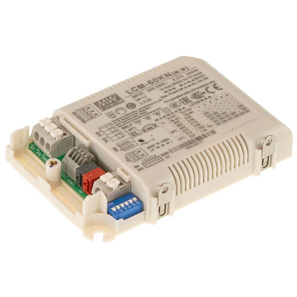 MEAN WELL LCM-60KN - Himmennettävä (KNX) LED Virtalähde 60.3W 1.4A - Vakiovirta