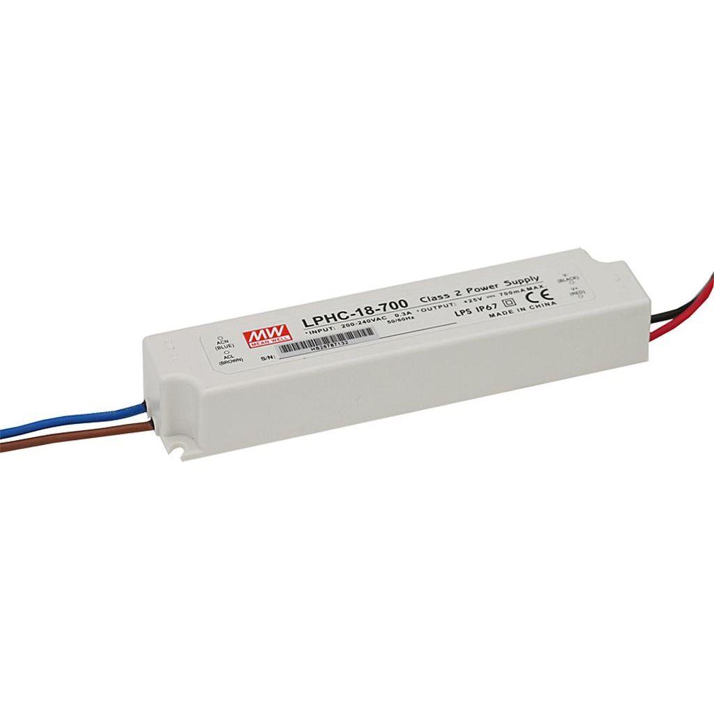 [LPHC-18-700] Mean Well LPHC-18-700 - LED VIRTALÄHDE 17,5W 700mA 6-25VDC