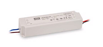 [LPV-60-12] MEAN WELL LPV-60-12 - Vakiojännite LED Teholähde 12Vdc 5A