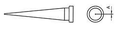 WELLER LT-1LNW - KÄRKI WSP-80 0.1 PITKÄ NON-WETTABLE